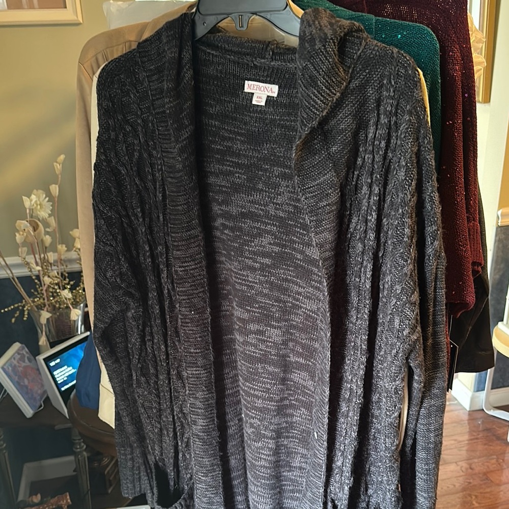 Merona Black Knit Cardigan